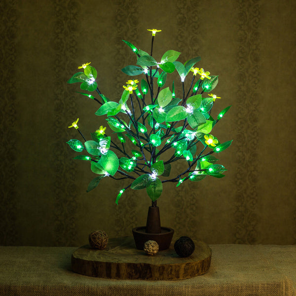 LED Tree Mood lamp Cherry blossom Yellow Flowers