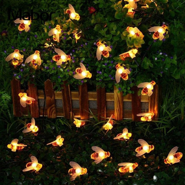 Honey Bees. Holidey Led string lights. new year Party decor. Fairy ligts Bee fairy lights