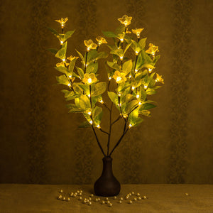 Led branches Flower Lamp White peach blossom flower