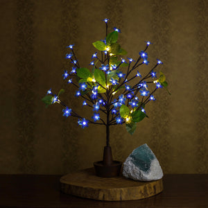 Led Tree Cherry Blossom Blue Flower lamp Decorative 