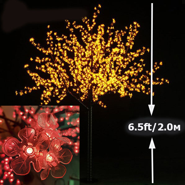 Lighted Pink Cherry Blossom Tree 6.5ft 1728 LEDs Indoor/Outdoor