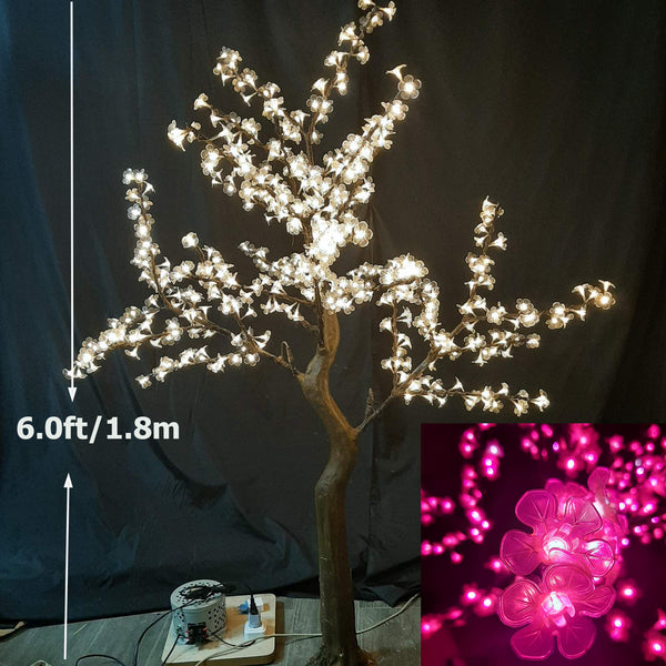 Outdoor LED Cherry Blossom Tree 6ft/1.8м 540 LEDs 8 Color Option – magic of  leds